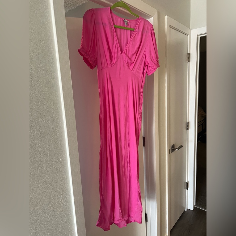 Vibrant Pink Maxi Dress